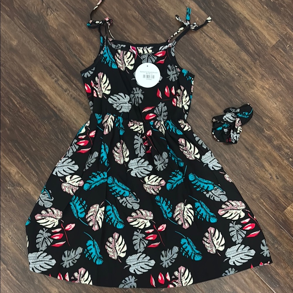 Blue Sleeveless Spaghetti Strap Sundress
